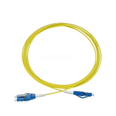 Ftth Lc/cabo de remendo Lszh da fibra ótica de Dulplex único modo do Upc Uniboot 2.0mm 3m
