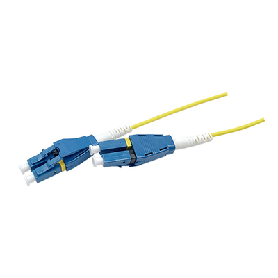 Ftth Lc/cabo de remendo Lszh da fibra ótica de Dulplex único modo do Upc Uniboot 2.0mm 3m