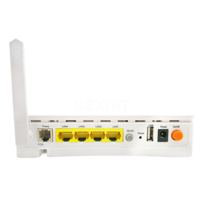 KEXINT Wifi 4GE 2POTS GEPON ONU Roteador Branco Inglês Software Rede 1 SC UPC PON Port