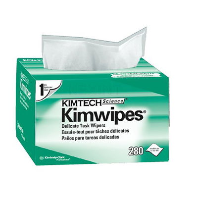 Lenços de limpeza de fibra ótica de papel livre de poeira Kimwipes 100% papel de limpeza de polpa de madeira
