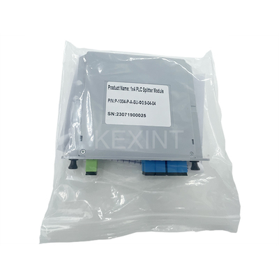 KEXINT FTTH LGX Card Type PLC Optical Splitters 1x4 SC UPC G657A1 Fibra Óptica PLC Splitter