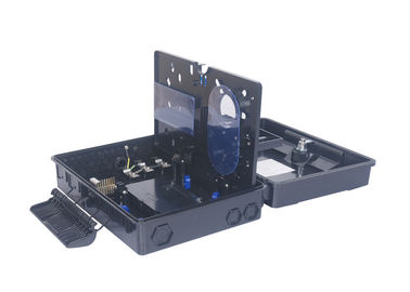 24 ABS SMC do PC da instalação de Polo da caixa de distribuição da fibra ótica do preto do núcleo