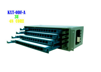 48 armários de painel de remendo de fibra portuários da cremalheira, núcleo do painel 3U 48 da fibra do SC ODF