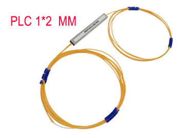 Divisor multimodo 50/125 do PLC da fibra ótica 1×2 0,9 Hytrel 850nm alaranjado