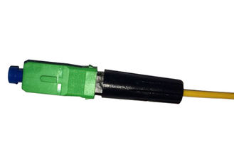 Acopladores rápidos 10N dos conectores da fibra do único modo do SC APC da fibra ótica 55mm do conector
