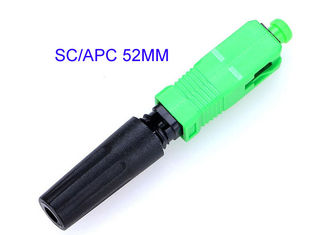 SC rápido FC LC 0.3dB do comprimento da rede 52mm do conector FTTH da fibra ótica rápida de SC/APC