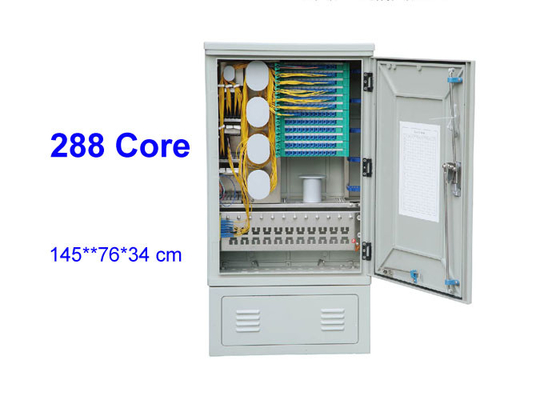 144 288 exteriores posição do assoalho do armário da conexão da caixa de distribuição da fibra ótica da cremalheira de SMC de 576 núcleos