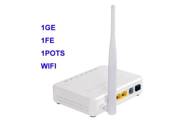 Potenciômetros WIFI 802.11b/G/N XPON do FE 1 do dispositivo GEPON 1Ge 1 do gigabit ONU da rede Ontário da fibra