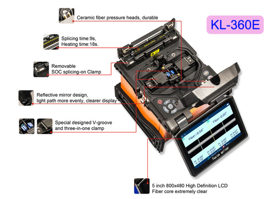 A fibra ótica Handheld de FTTH utiliza ferramentas o medidor de poder ótico elétrico da máquina KL-630E da fusão da máquina coladora