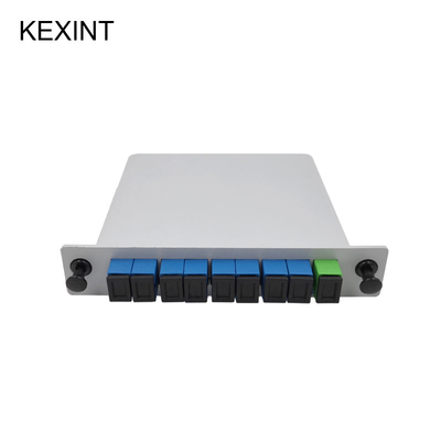 Caixa do conector do único modo LGX SC/UPC da separação da fibra do divisor do PLC da fibra ótica 1*8