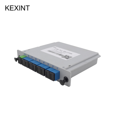 Caixa do conector do único modo LGX SC/UPC da separação da fibra do divisor do PLC da fibra ótica 1*8