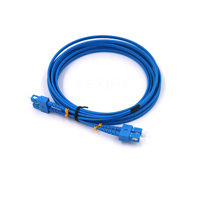 Cabo dobro da fibra ótica da manutenção programada 1-50M FTTH de SC/UPC G657A1 9/125