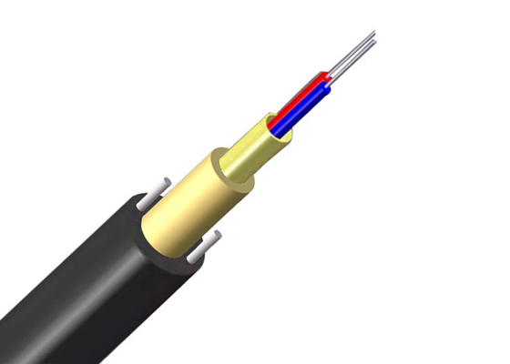 Fio central blindado FRP de Aramid do cabo distribuidor de corrente do tubo da fibra ótica de ADSS GYXFTW