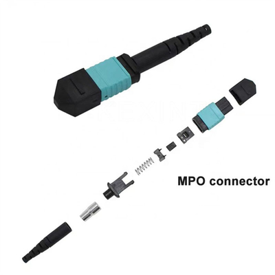 Conector de KEXINT FTTH MTP MPO para a fibra da manutenção programada milímetro OM1 OM2 OM3 OM4