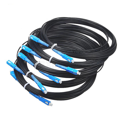 Núcleo 2 pre Connectorized do Sc Upc Apc 1 do cabo de remendo do cabo pendente da fibra ótica de Ftth