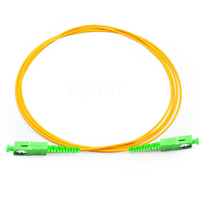 Modo de fibra ótica simples do cabo FTTH LSZH 2.0MM do remendo do SC APC de G657A1 3M único