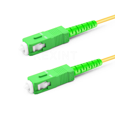 Modo de fibra ótica simples do cabo FTTH LSZH 2.0MM do remendo do SC APC de G657A1 3M único