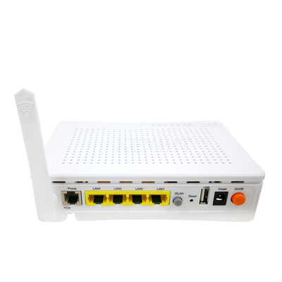 KEXINT Wifi 4GE 2POTS GEPON ONU Roteador Branco Inglês Software Rede 1 SC UPC PON Port