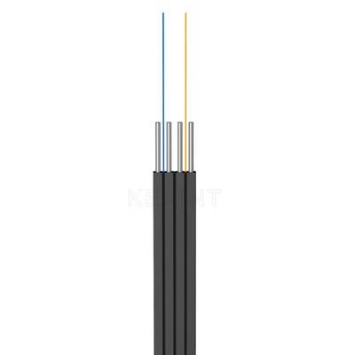 Cabo drop de fibra óptica KEXINT FTTH GJSPXH cabo borboleta paralelo simétrico