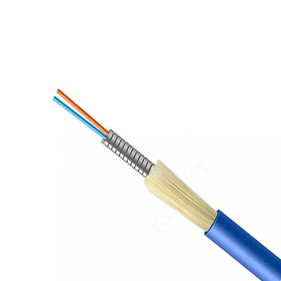 Tubo interno do cabo ótico GJSFJV um da fibra do anti roedor blindado de KEXINT com 2 núcleos