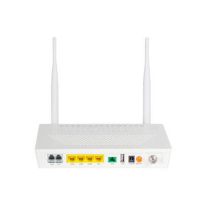 Branco do router 4GE 3FE CATV WIFI da rede de KEXINT FTTH GEPON ONU FTTH FTTB FTTX