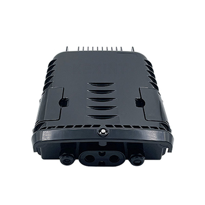 2 na caixa de distribuição preta KEXINT da fibra ótica de 2 para fora ABS do PC FTTH IP65 impermeável