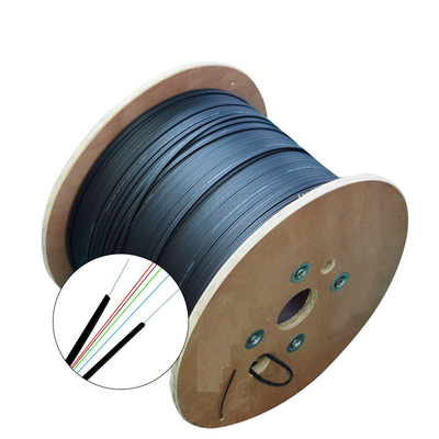 bainha exterior do preto do PVC LSZH do cabo de fibra ótica do diâmetro de 2.0mm 3.0mm
