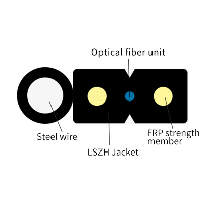 Cor personalizada blindada do cabo pendente G652D G657A1 G657A2 da fibra ótica