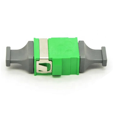Adaptadores pequenos MPO da fibra ótica do verde do único modo ao APC sem flange