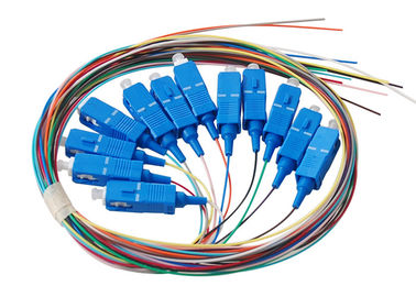 12 trança ótica do cabo de remendo G652D da fibra das cores G657A1 G657A2 1m 1.5m