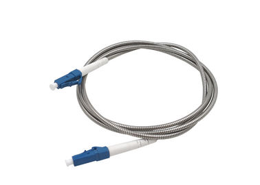 Cabo de remendo LC da fibra ótica da manutenção programada da rede UPC 1 3 medidores de revestimento blindado do metal