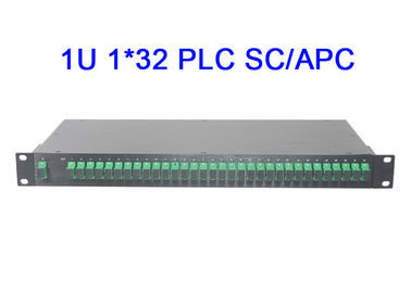 da montagem em rack ótica do módulo do divisor do PLC da fibra de 1U 1x32 perda de inserção de Digitas baixa