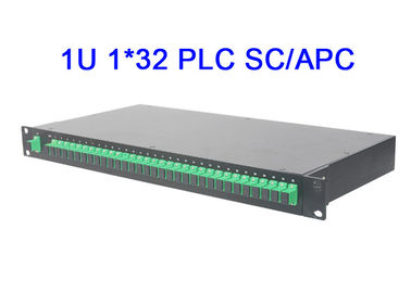 da montagem em rack ótica do módulo do divisor do PLC da fibra de 1U 1x32 perda de inserção de Digitas baixa