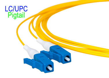 LC ao DB frente e verso multimodo do PLC G657A2 0,2 do PVC OM3 do cabo do remendo da fibra ótica do LC
