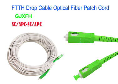 Cabo de remendo material do cabo de fibra ótica da bainha de LSZH com conector SC/APC SC/UPC 50M