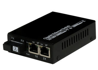 Tipo módulo 1000M da manutenção programada de SFP da fibra ótica conector portuário do SC RJ45 do conversor de 2 meios