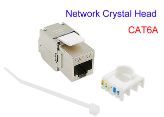 O ftp SFTP CAT6A protegeu o cabo elétrico de cobre Glod chapeou a rede Crystal Head de Cat5e Cat7 RJ45