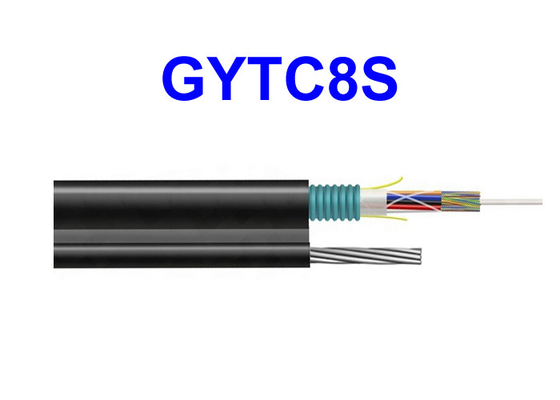 Telecomunicações blindadas do fio de aço do cabo da fibra ótica exterior de GYTC8S autossuficientes dedicadas em cima