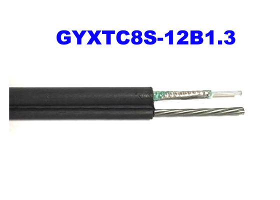 Estrutura blindada da instalação 8 do cabo OS2 autossuficiente Erial da fibra ótica exterior de GYXTC8S 12G652D