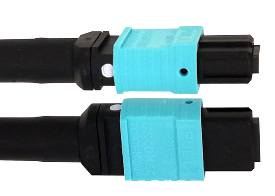 O cabo de remendo ótico MTP-MTP da fibra OM3 OM4 12 cabografa o adaptador 40G 300M