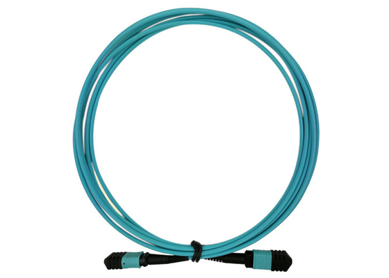 Da água ótica do cabo de remendo 40G da fibra de OM3 12 MTP MPO cor azul 3M LSZH SENKO